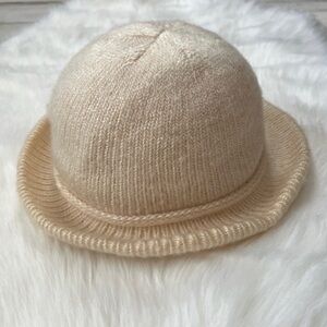 Women’s Vintage Aris Cream Knit Cloche Hat
